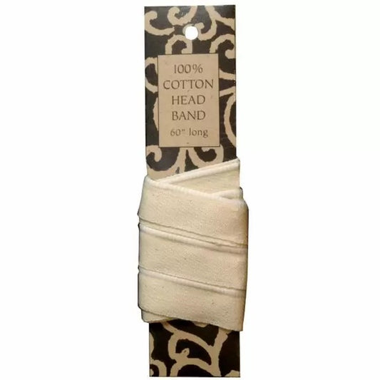 Head Band, Cotton, Ivory