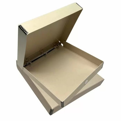 Tan Box Binder , D-Ring