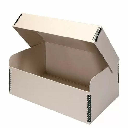 Tan Photo Box Hinged Lid
