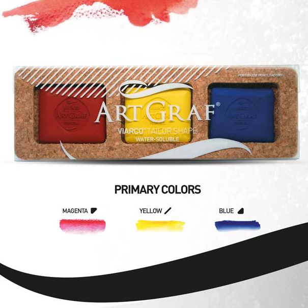 ArtGraf Tailor Shape Pigment Discs 3-Color Primary Colors Set