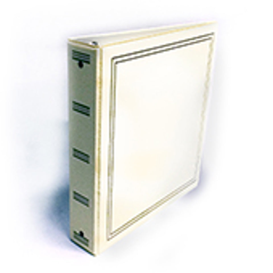 DELUXE PHOTO ALBUM WHITE Lightimpressions