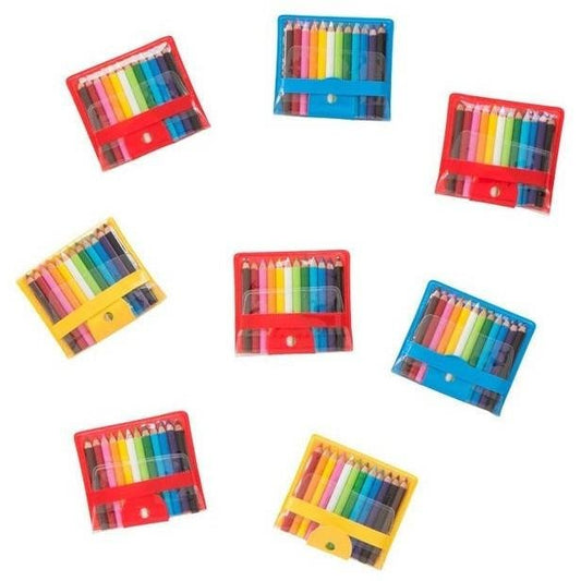12 Mini Colored Pencils With Pouch